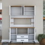 Hanah Home Gabinete Multipropósito JE168 - 3257 Blanco y Nuez